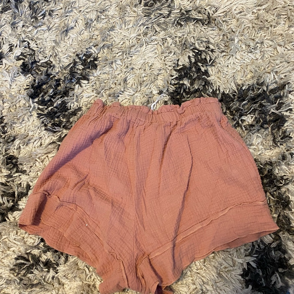 Girls dusty rose shorts. Trendy and in style for summer!